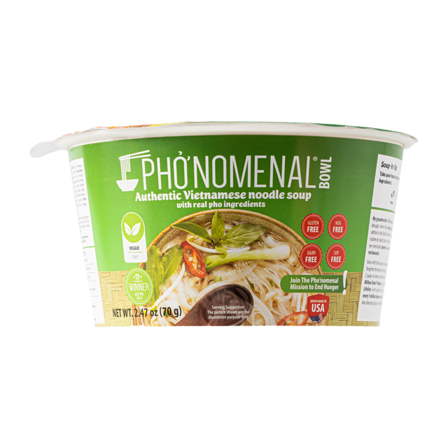 Pho’nomenal Bowl Instant Veggie Pho (Case of 6 Bowls)