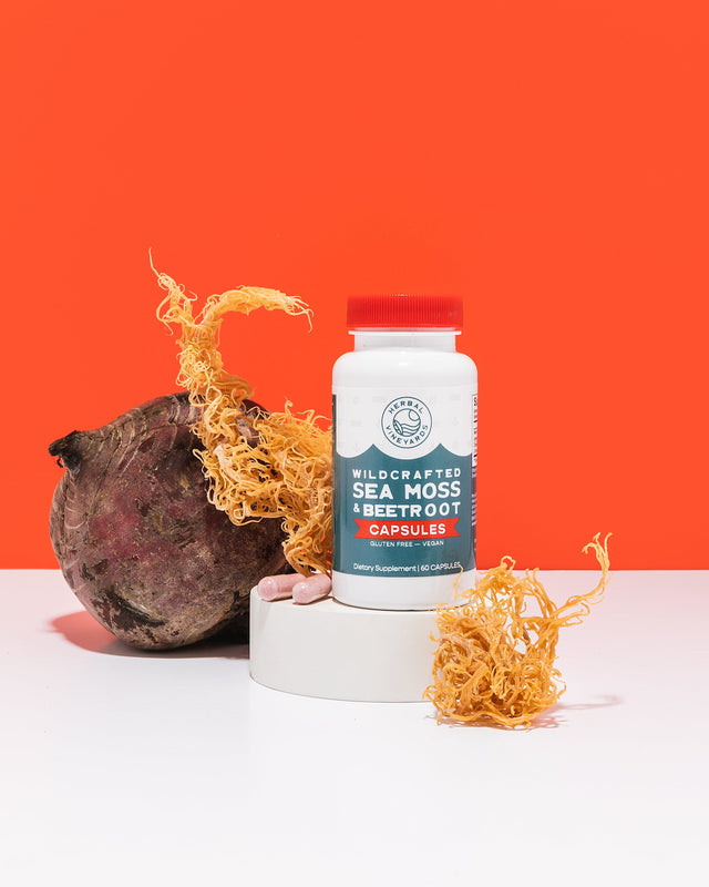 Organic Sea Moss & Beet Root Capsules - 60 Count