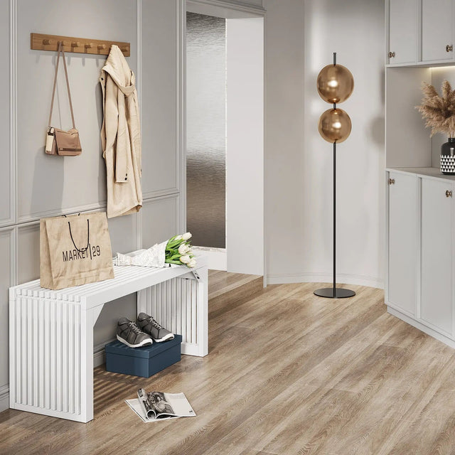 Hausvita 35" Solid Wood Pine Wooden Bench