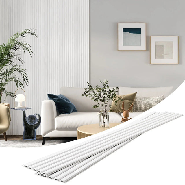 Hausvita 48 x 6 inch WPC Slat Wall Panel (16 Pack)