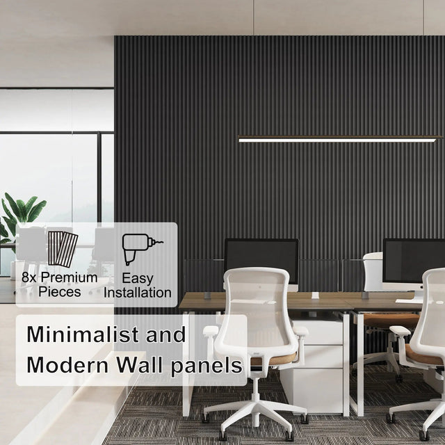 Hausvita 48 x 6 inch WPC Slat Wall Panel (16 Pack)