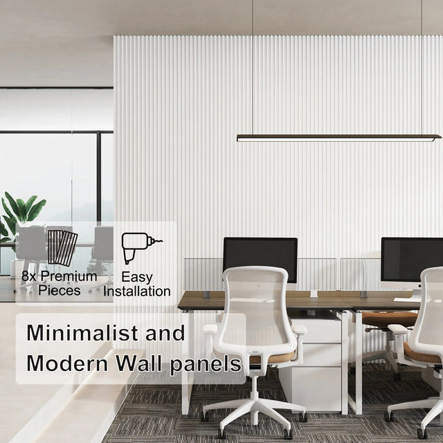 Hausvita 48 x 6 inch WPC Slat Wall Panel (16 Pack)