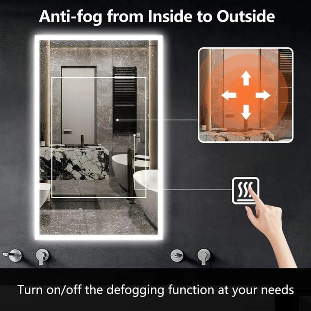 Hausvita Deluxe Edge Glow LED Bathroom Mirror