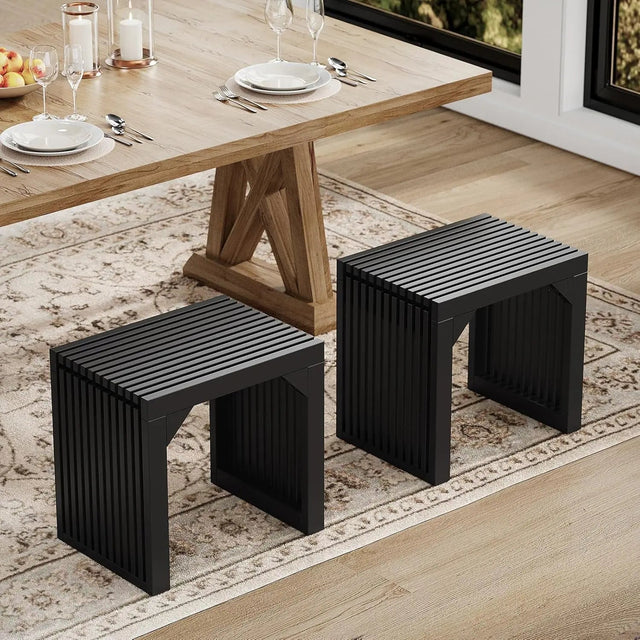 Hausvita HiKingQueens 35" Dining Bench, Indoor Wood Bench for Entryway,Living Room,Kitchen and Bedroom (Nature, Long Bench)