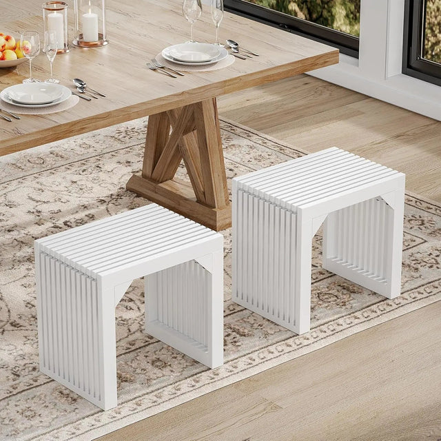 Hausvita HiKingQueens 35" Dining Bench, Indoor Wood Bench for Entryway,Living Room,Kitchen and Bedroom (Nature, Long Bench)