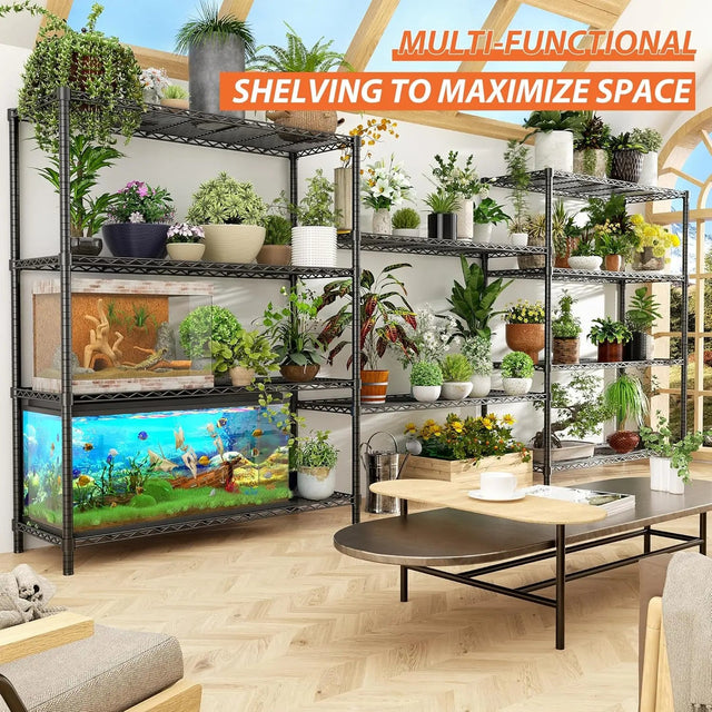 Hausvita Storage Shelves Heavy Duty, 48" L x 20" W x 72" H