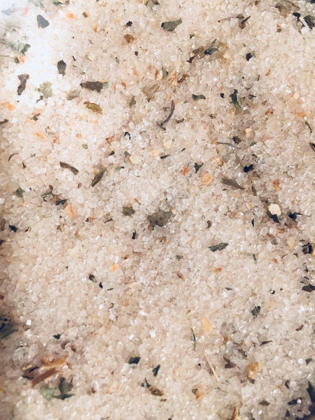 Lime Basil infused artisan culinary sugar