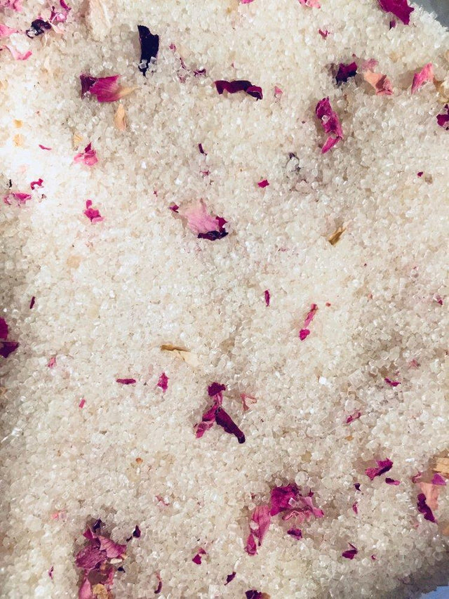 Rose Petal infused artisan culinary sugar