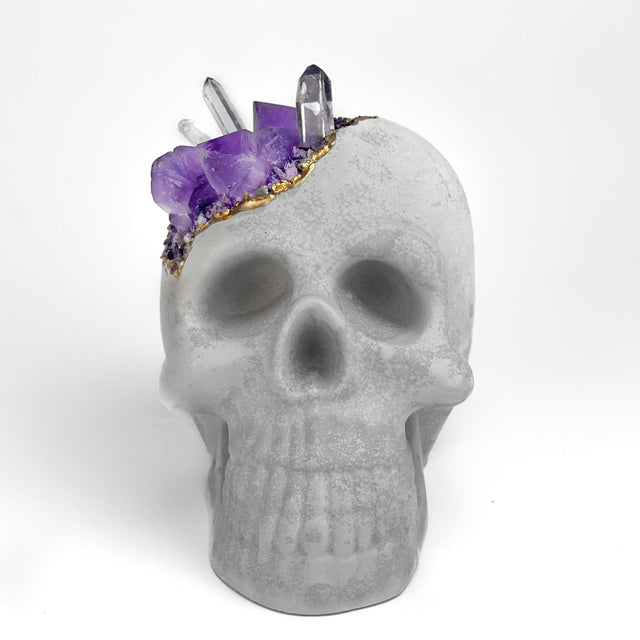 Amethyst Skull Head