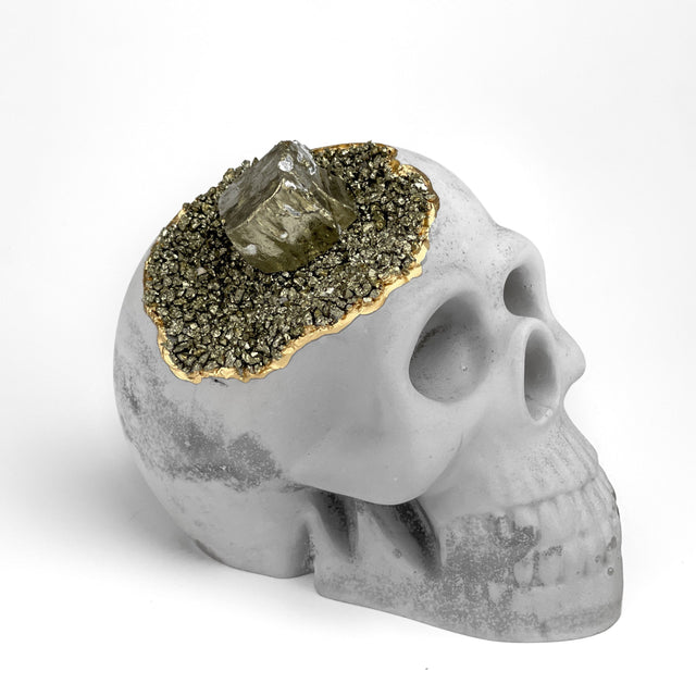 Pyrite Skull Head