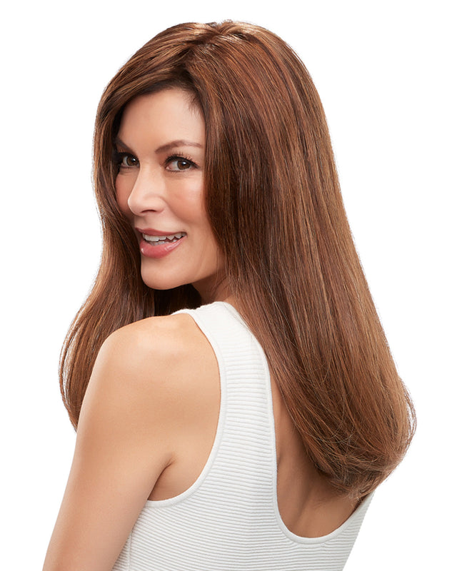 Top Form French 18 inch | Monofilament Remy Human Hair Topper by Jon Renau