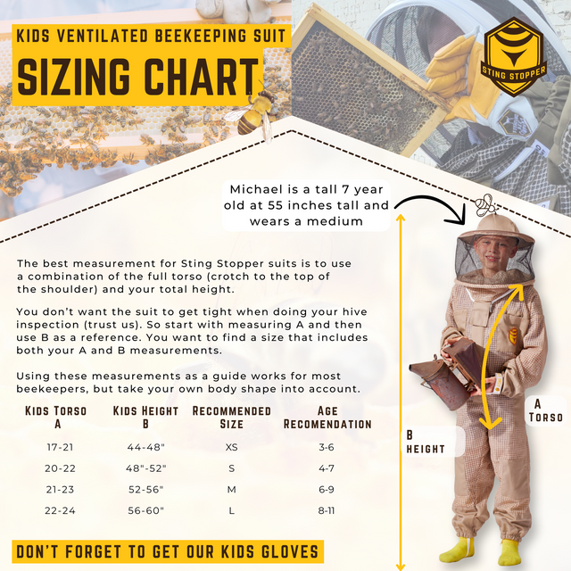 Kids Ventilated Beekeeping Suit