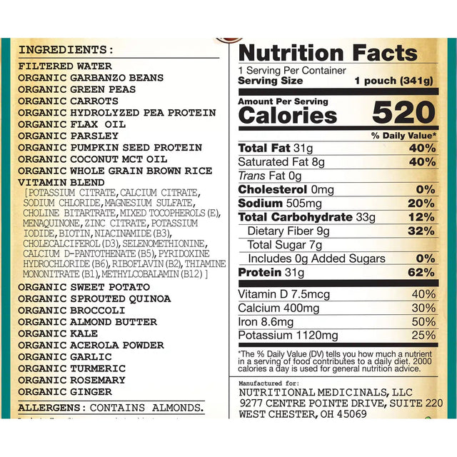 Liquid Hope Peptide High Protein Adult Formula, Unflavored