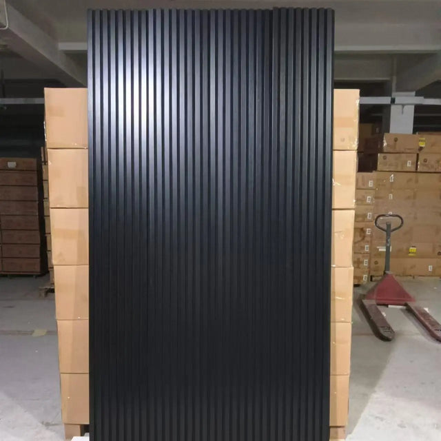Luxury Black Acoustic Solid Wood Wall Panels ( 2 Panels Per Box)
