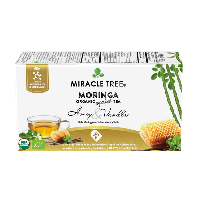 Organic Moringa Tea, Honey & Vanilla