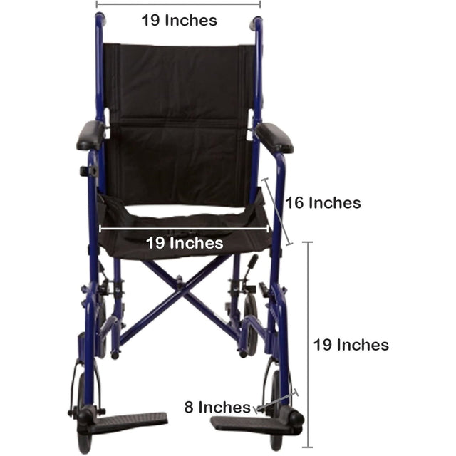McKesson Lightweight Aluminum Transport Chair