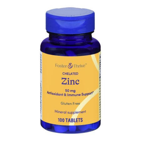 Foster & Thrive Zinc Gluconate Mineral Supplement, 50 mg