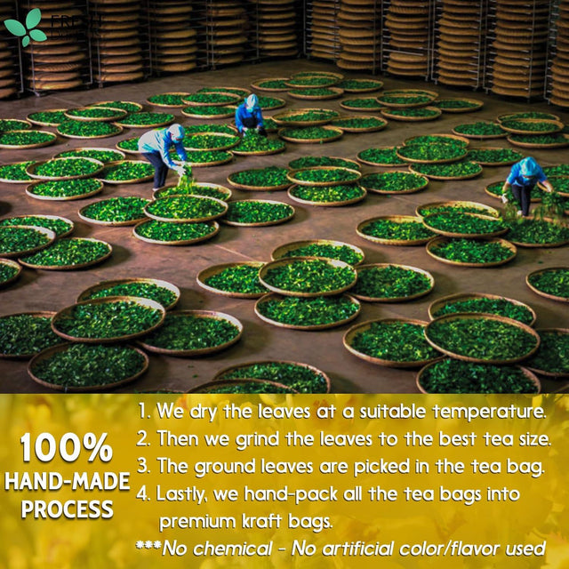 Mullein Leaf Tea Bags, 100% Natural & Pure from Mullein Leaves. Loose Leaf Mullein Herbal Tea. Made with Natural Material Tea Bags. No Sugar, No Caffeine, No Gluten, Vegan.