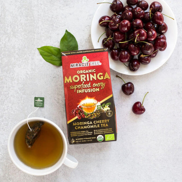 Moringa Energy Tea, Cherry Chamomile