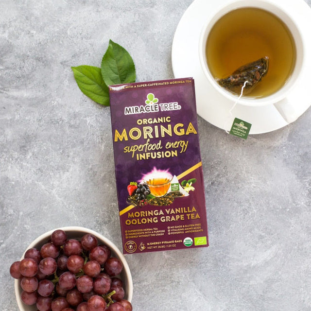 Moringa Energy Tea, Grape Vanilla