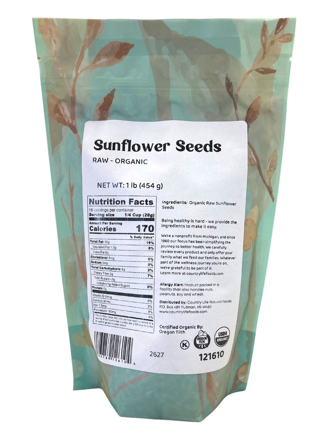 Sunflower Seeds, Raw, Organic