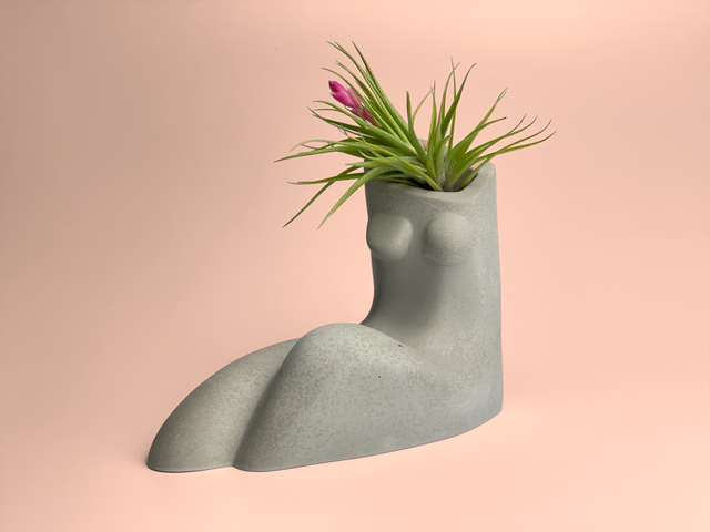 SET OF 3 AIR PLANT HOLDERS, Female Body Vase