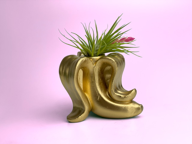 Gold Banana Candle Holder