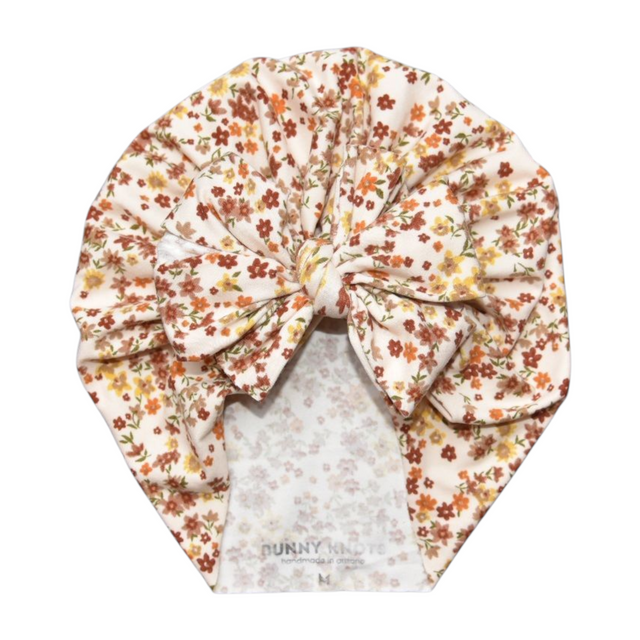Marjorie | Neutral Summer Floral | Classic Headwrap
