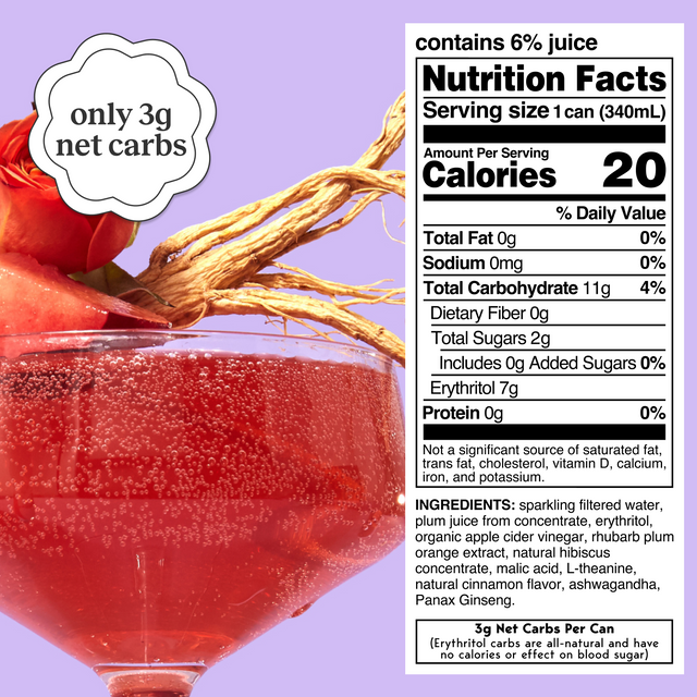 plum spritz (sparkling mocktail | 12 pack)