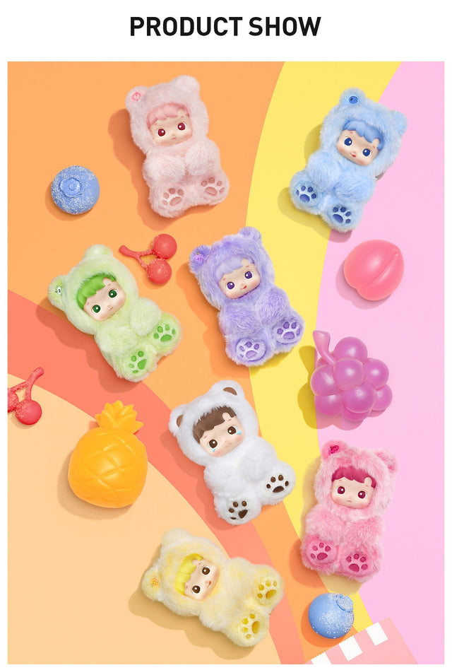 Hacipupu Gummy Bear Series - Vinyl Plush Pendant Blind Box