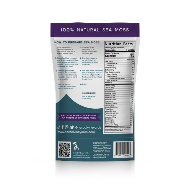 Premium Purple Raw Sea Moss (1.4 oz)