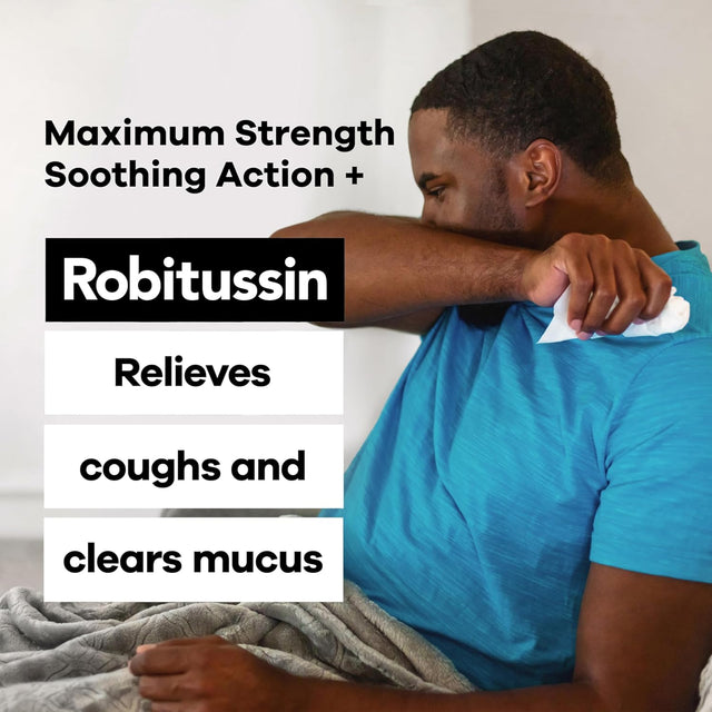 Robitussin Adult Cough + Chest Congestion DM, Maximum Strength, Rasberry Flavor