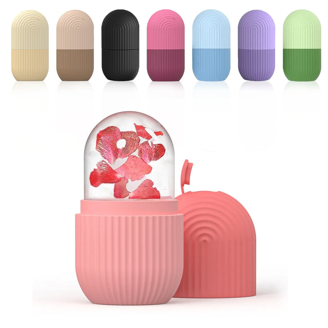 Upgraded Ice Roller Face and Eye Beauty Massage Silicone Ice Cubes Tighten Skin Reduce Skin Temperature Skin Care Tool