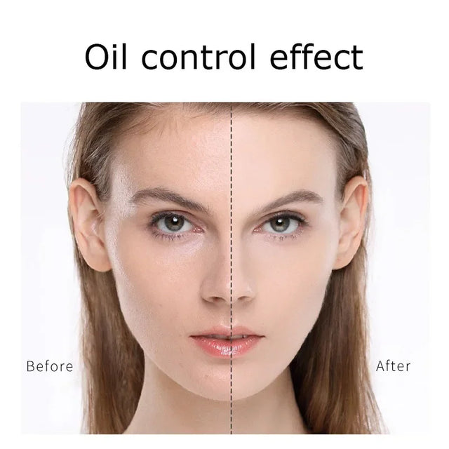 Matte Setting Powder Lasting Oil-Control Purple Glitter Pressed Powder Brightening Face Powder Jelly Compact Foundation Makeup