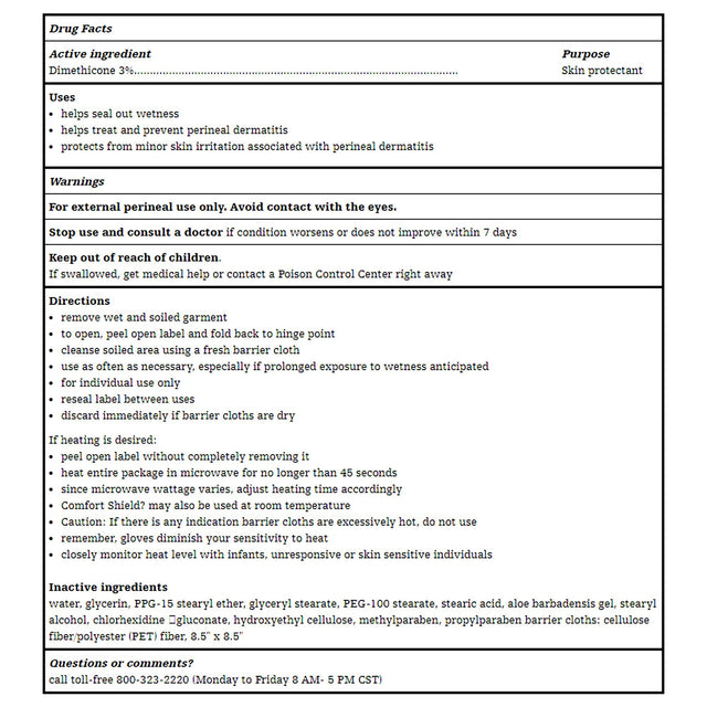 Sage Comfort Shield Barrier Cream Cloths, Large