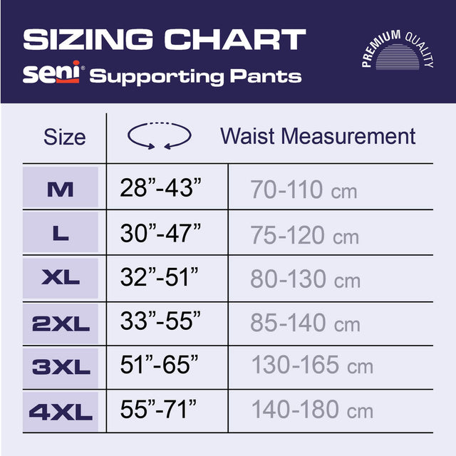 Seni Knit Incontinence Supporting Pants, Reusable