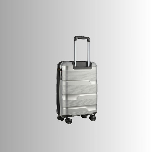 20-inch Silver Carry-On Hardcase Roller Luggage with 360° Wheels