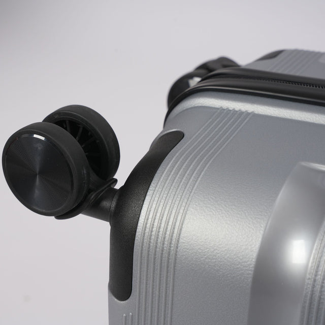 20-inch Silver Carry-On Hardcase Roller Luggage with 360° Wheels