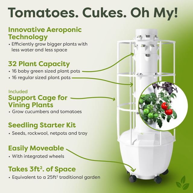 Tower Garden HOME with Support Cage Bundle