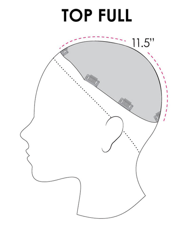 Top Full 12 inch HH (Exclusive) | Monofilament Remy Human Hair Topper by Jon Renau