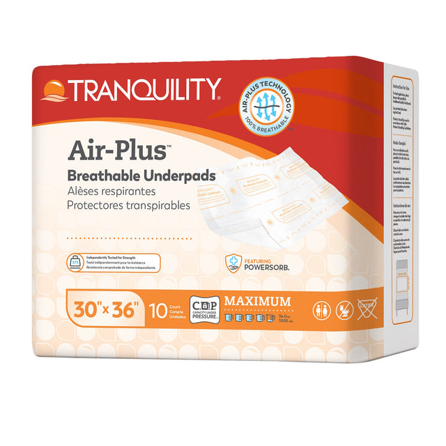 Tranquility AIR-Plus Breathable Underpads