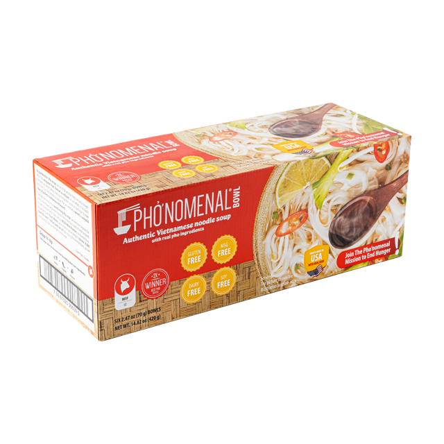 Pho’nomenal Bowl Instant Beef Pho (Case of 6 Bowls)