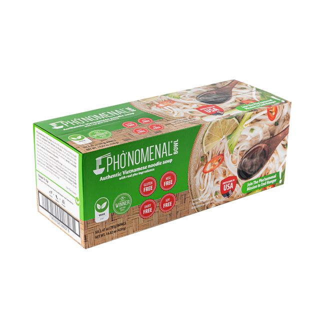 Pho’nomenal Bowl Instant Veggie Pho (Case of 6 Bowls)