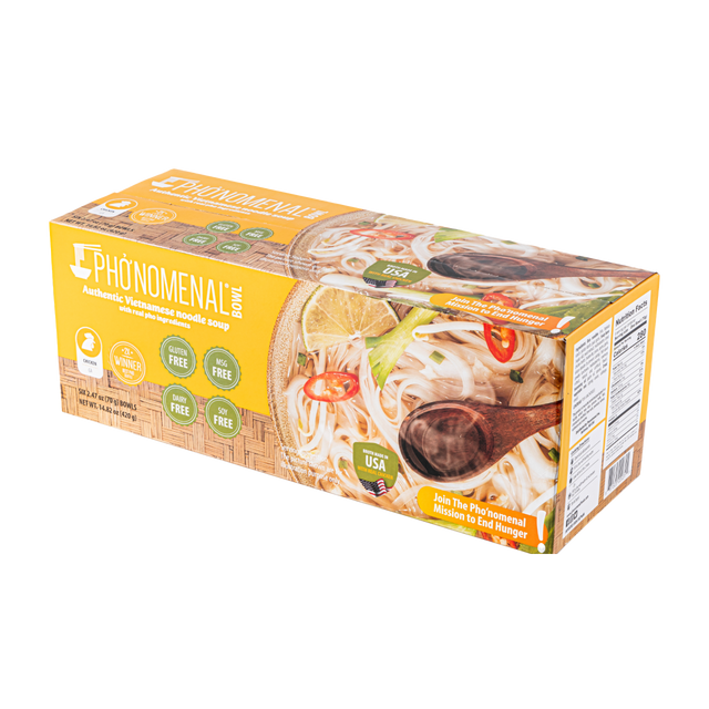 Pho’nomenal Bowl Instant Chicken Pho (Case of 6 Bowls)