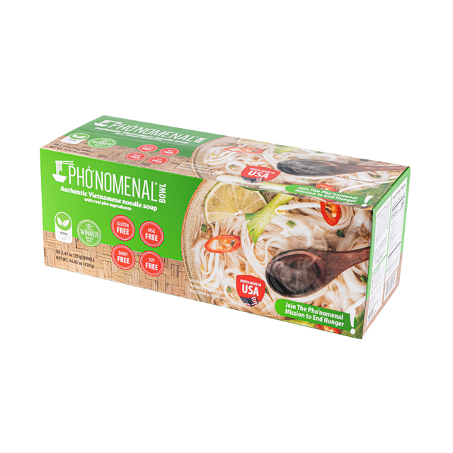 Pho’nomenal Bowl Instant Veggie Pho (Case of 6 Bowls)