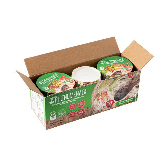 Pho’nomenal Bowl Instant Veggie Pho (Case of 6 Bowls)