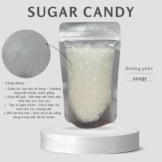 SUGAR CANDY ( ĐƯỜNG PHÈN ) 200GR