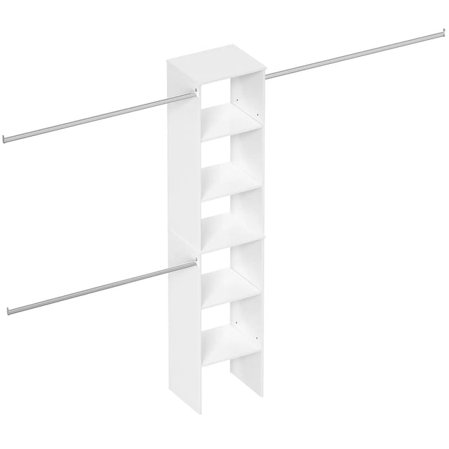 Closet System Starter Kit with Tower and 3 Hang Rods