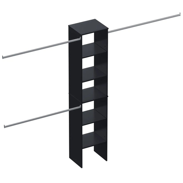 Closet System Starter Kit with Tower and 3 Hang Rods