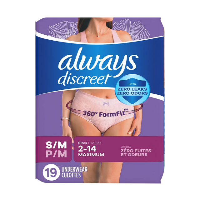 Always Discreet Maximum Protection Underwear for Women